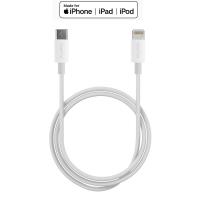 PURO Plain - Kabel połączeniowy USB-C na Lightning MFi 1m (biały) PURO Plain - Kabel połączeniowy USB-C na Lightning MFi 1m (biały)