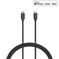 Kanex DuraBraid - Kabel połączeniowy USB-C (Power Delivery) na Lightning MFi 1,2 m (Black) Kanex DuraBraid - Kabel połączeniowy USB-C (Power Delivery) na Lightning MFi 1,2 m (Black)