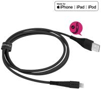 Momax Tough link - Kabel połączeniowy USB do Lightning MFi , 2.4 A, 1.2 m (Black) Momax Tough link - Kabel połączeniowy USB do Lightning MFi , 2.4 A, 1.2 m (Black)