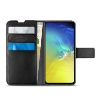 PURO Booklet Wallet Case - Etui Samsung Galaxy S10e z kieszeniami na karty + stand up (czarny) PURO Booklet Wallet Case - Etui Samsung Galaxy S10e z kieszeniami na karty + stand up (czarny)