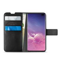 PURO Booklet Wallet Case - Etui Samsung Galaxy S10+ z kieszeniami na karty + stand up (czarny) PURO Booklet Wallet Case - Etui Samsung Galaxy S10+ z kieszeniami na karty + stand up (czarny)