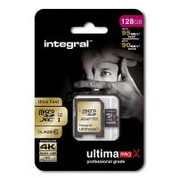 Integral UltimaPro - Karta pamięci 128 GB microSDHC/XC 90MB/s Class 10 UHS-I U1 + Adapter Integral UltimaPro - Karta pamięci 128 GB microSDHC/XC 90MB/s Class 10 UHS-I U1 + Adapter