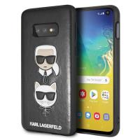 Karl Lagerfeld Embossed Case Karl & Choupette - Etui Samsung Galaxy S10e (czarny) Karl Lagerfeld Embossed Case Karl & Choupette - Etui Samsung Galaxy S10e (czarny)