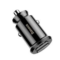 Baseus Grain - Ładowarka samochodowa 2 x USB, 5 V / 3.1 A (czarny) Baseus Grain - Ładowarka samochodowa 2 x USB, 5 V / 3.1 A (czarny)