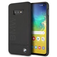 BMW Signature Logo Imprint Case - Skórzane etui Samsung Galaxy S10e z wytłaczanym logo BMW (czarny) BMW Signature Logo Imprint Case - Skórzane etui Samsung Galaxy S10e z wytłaczanym logo BMW (czarny)