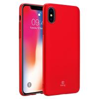 Crong Smooth Skin - Etui iPhone Xs / X (czerwony) Crong Smooth Skin - Etui iPhone Xs / X (czerwony)