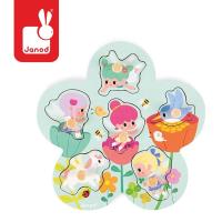 Janod - Puzzle Drewniane Wesołe Wróżki Janod - Puzzle Drewniane Wesołe Wróżki