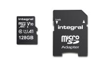 Integral High Speed - Karta pamięci 128 GB microSDXC/100 MB / s/ Class 10 UHS-I U1/ V10 + Adapter Integral High Speed - Karta pamięci 128 GB microSDXC/100 MB / s/ Class 10 UHS-I U1/ V10 + Adapter