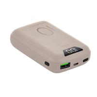 PURO Compact Power Bank - Power bank dla smartfonów i tabletów 10000 mAh, USB-A, USB-C, 15 W + wyświetlacz LED (Dove Grey) PURO Compact Power Bank - Power bank dla smartfonów i tabletów 10000 mAh, USB-A, USB-C, 15 W + wyświetlacz LED (Dove Grey)