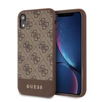 Guess 4G Bottom Stripe Collection - Etui iPhone XR (brązowy) Guess 4G Bottom Stripe Collection - Etui iPhone XR (brązowy)