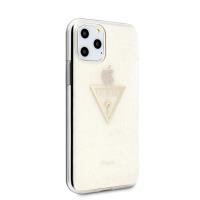 Guess Solid Glitter Triangle - Etui iPhone 11 Pro (Gold)