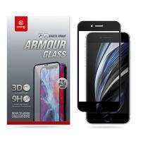 Crong 3D Armour Glass – Szkło hartowane 9H na cały ekran iPhone SE (2022/2020) / 8 / 7 + ramka instalacyjna