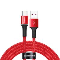 Baseus Halo Data HW Flash Charge Cable - Kabel połączeniowy USB do USB-C 40W 2m (czerwony) Baseus Halo Data HW Flash Charge Cable - Kabel połączeniowy USB do USB-C 40W 2m (czerwony)