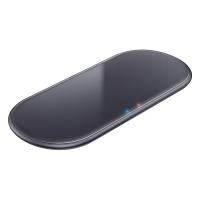 Crong Dual Fast Wireless Charger - Bezprzewodowa ładowarka indukcyjna Qi 2x15W (Shadow Black) Crong Dual Fast Wireless Charger - Bezprzewodowa ładowarka indukcyjna Qi 2x15W (Shadow Black)