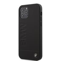 BMW Leather Hot Stamp - Etui iPhone 12 / iPhone 12 Pro (czarny)