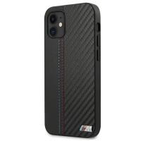 Bmw M Carbon Tricolor Stitch - Etui iPhone 12 Mini (czarny) Bmw M Carbon Tricolor Stitch - Etui iPhone 12 Mini (czarny)