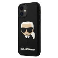 Karl Lagerfeld 3D Rubber Karl`s Head - Etui iPhone 12 mini (czarny)