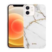 Crong Marble Case - Etui iPhone 12 Mini (biały) Crong Marble Case - Etui iPhone 12 Mini (biały)