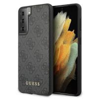 Guess 4G Metal Logo - Etui Samsung Galaxy S21+ (szary)