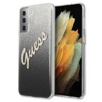Guess Glitter Gradient Script - Etui Samsung Galaxy S21 (czarny) Guess Glitter Gradient Script - Etui Samsung Galaxy S21 (czarny)