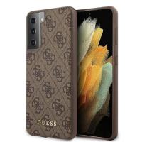 Guess 4G Metal Logo - Etui Samsung Galaxy S21 (brązowy)