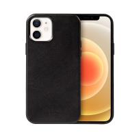 Crong Essential Cover - Etui ze skóry ekologicznej iPhone 12 / iPhone 12 Pro (czarny) Crong Essential Cover - Etui ze skóry ekologicznej iPhone 12 / iPhone 12 Pro (czarny)