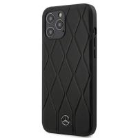 Mercedes Leather Wave Line - Etui iPhone 12 Pro Max (black)