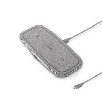 Moshi Sette Q - Podwójna bezprzewodowa ładowarka indukcyjna Qi do iPhone i Android (Nordic Grey) Moshi Sette Q - Podwójna bezprzewodowa ładowarka indukcyjna Qi do iPhone i Android (Nordic Grey)