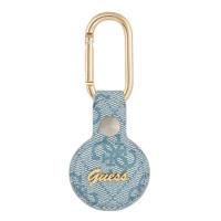 Guess 4G Vintage Script - Etui AirTag (niebieski)