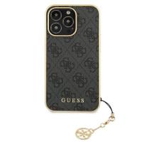 Guess 4G Charms Collection - Etui iPhone 13 Pro Max (szary)