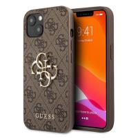 Guess 4G Big Metal Logo - Etui iPhone 13 mini (brązowy) Guess 4G Big Metal Logo - Etui iPhone 13 mini (brązowy)
