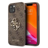 Guess 4G Big Metal Logo - Etui iPhone 13 mini (brązowy)