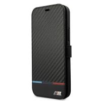 BMW Booktype M Carbon Stripe - Etui iPhone 13 Pro Max (czarny) BMW Booktype M Carbon Stripe - Etui iPhone 13 Pro Max (czarny)