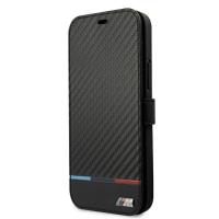 BMW Booktype M Carbon Stripe - Etui iPhone 13 Pro Max (czarny)