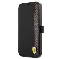 Ferrari Booktype On Track Carbon Stripe - Etui iPhone 13 Pro Max (czarny) Ferrari Booktype On Track Carbon Stripe - Etui iPhone 13 Pro Max (czarny)